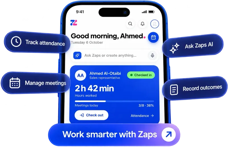 The Zaps app's Today screen