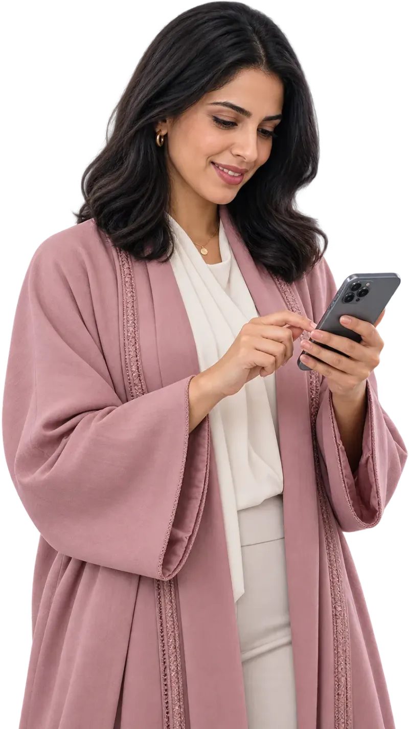 A sales rep using the Zaps app